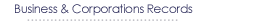 Business & Corporation Records